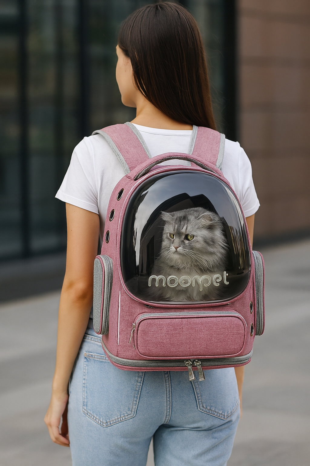 🚀 Cat Backpack Carrier with Bubble Window – Breathable, Foldable & Travel-Friendly