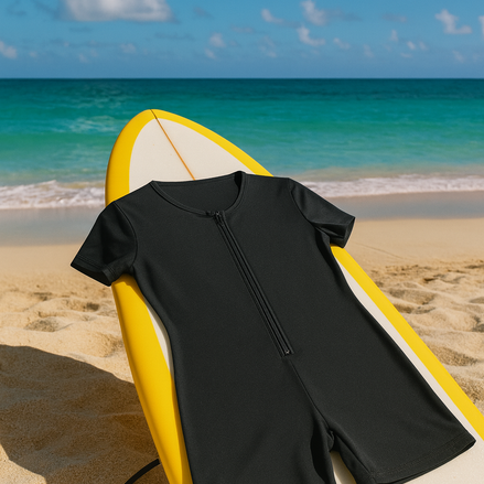 Men’s Short Sleeve Full Body Suit – Quick-Dry Compression Swimwear for Training & Water Sports