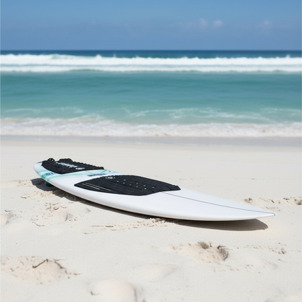 SYMPL Surfboard Traction Pad 3Piece With 3M Adhesive and Arch Support by Wave & Hang