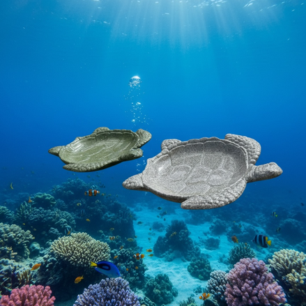 Turtle Tray – Handmade Mineral Resin Coastal Decor | Food-Safe by Wave & Hang