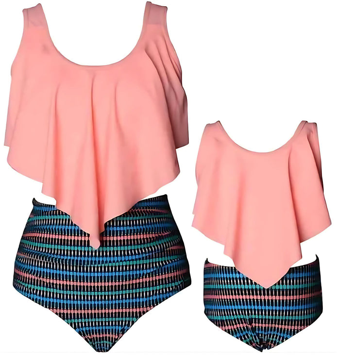Mommy & Me Matching Bikini Set – Stylish Family Swimwear Collection by Wave & Hang