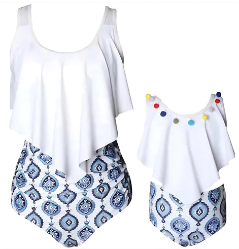 Mommy & Me Matching Bikini Set – Stylish Family Swimwear Collection by Wave & Hang