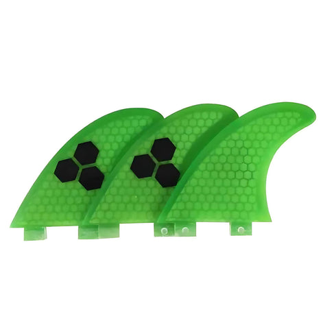 FCS G3/G5/G7 Surfboard Fins – Honeycomb Fiberglass Thruster Set for Speed, Control & Performance by Wave & Hang
