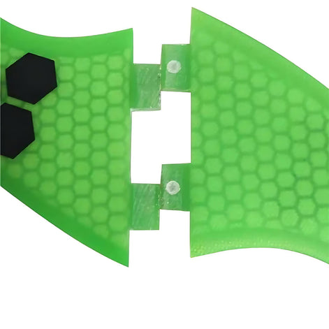 FCS G3/G5/G7 Surfboard Fins – Honeycomb Fiberglass Thruster Set for Speed, Control & Performance by Wave & Hang