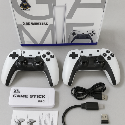 M15 Wireless TV Game Console – 10,000+ Retro Games, Dual Wireless Controllers & HDMI Plug & Play by Wave & Hang