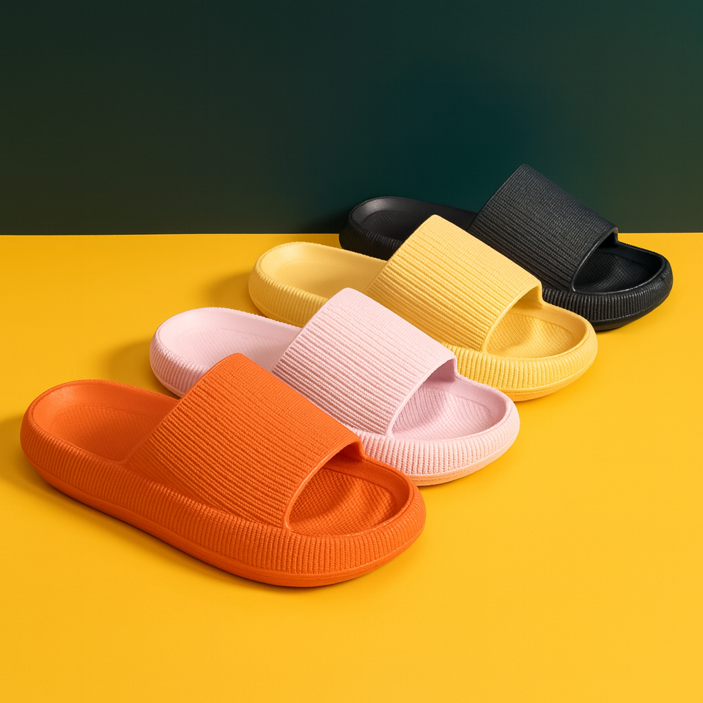 CloudStep™ Platform Beach Slippers – Cushioned Comfort for Summer by Wave & Hang