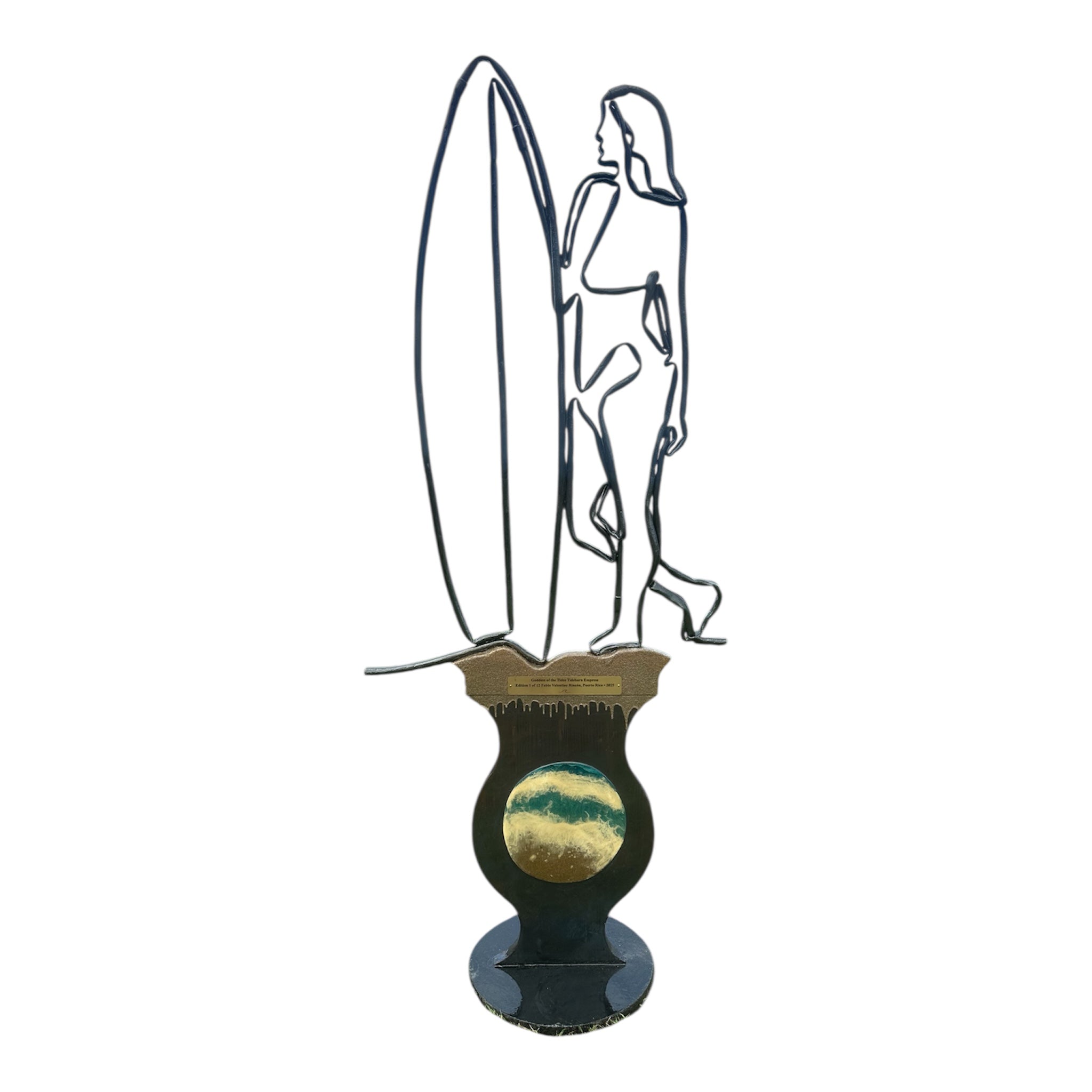 Goddess of the Tides: Tideborn Empress – Limited Edition One Line Resin & Wood Sculpture (1 of 12) – Collectible Investment Art