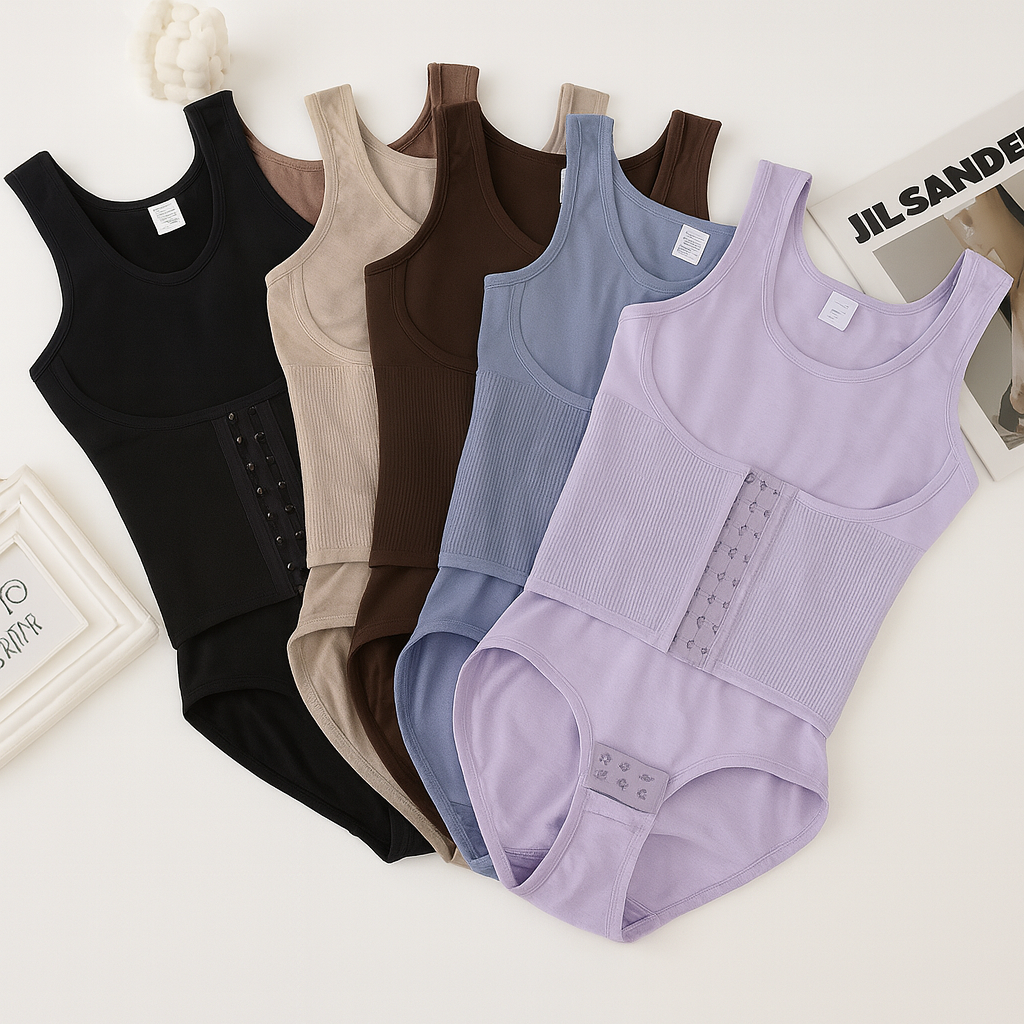 Sculpted Shapewear Bodysuit - Ultimate Tummy Control for Women by Wave & Hang