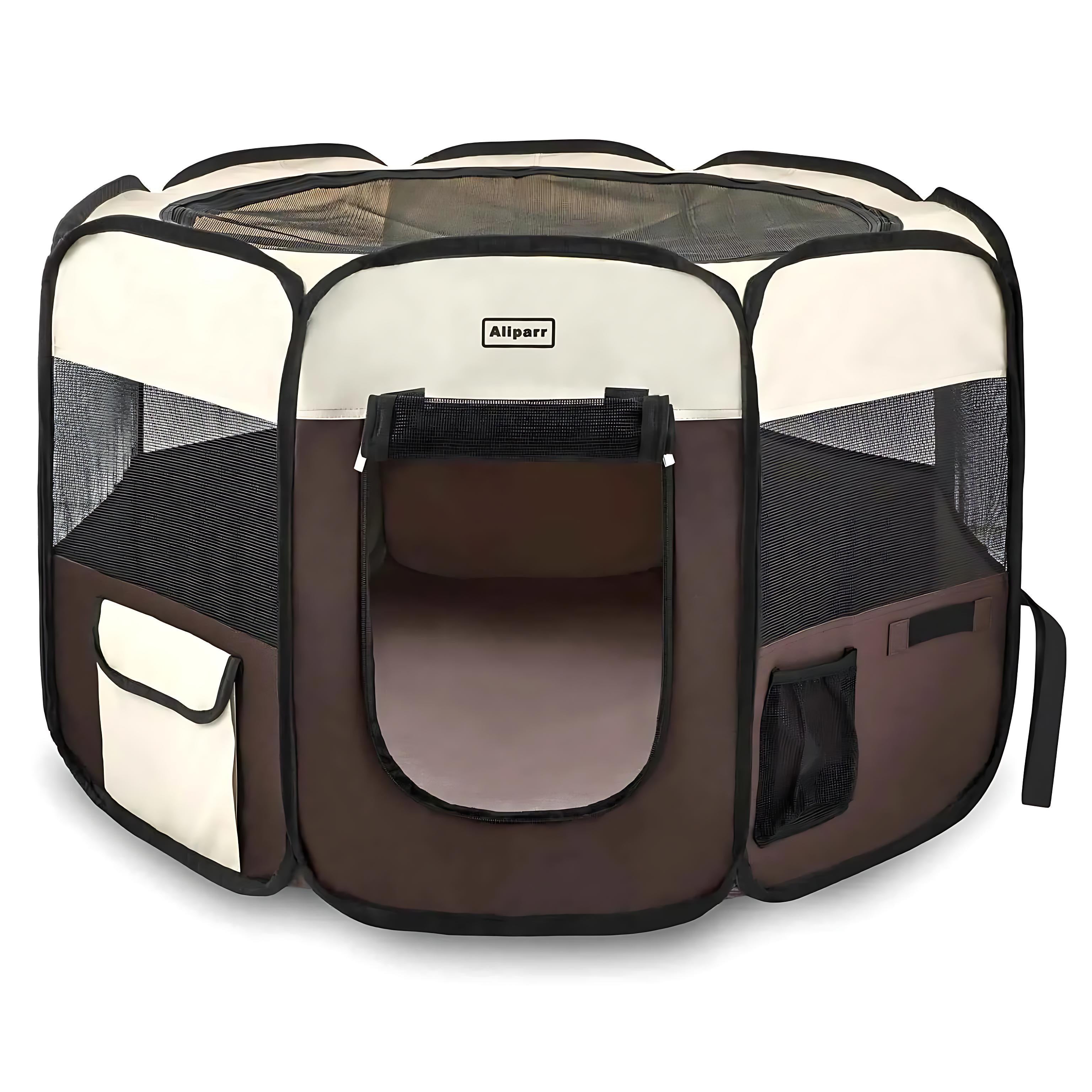 Aliparr Portable Pet Playpen - Foldable & Easy to Carry