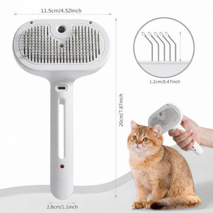 PetFusion Pet Hair Spray Brush - Effortless Grooming Tool for Pets