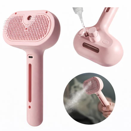 PetFusion Pet Hair Spray Brush - Effortless Grooming Tool for Pets