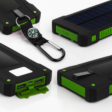 20000mAh Solar Power Bank Slim Universal – Portable High-Capacity Charger for Travel & Outdoor Use
