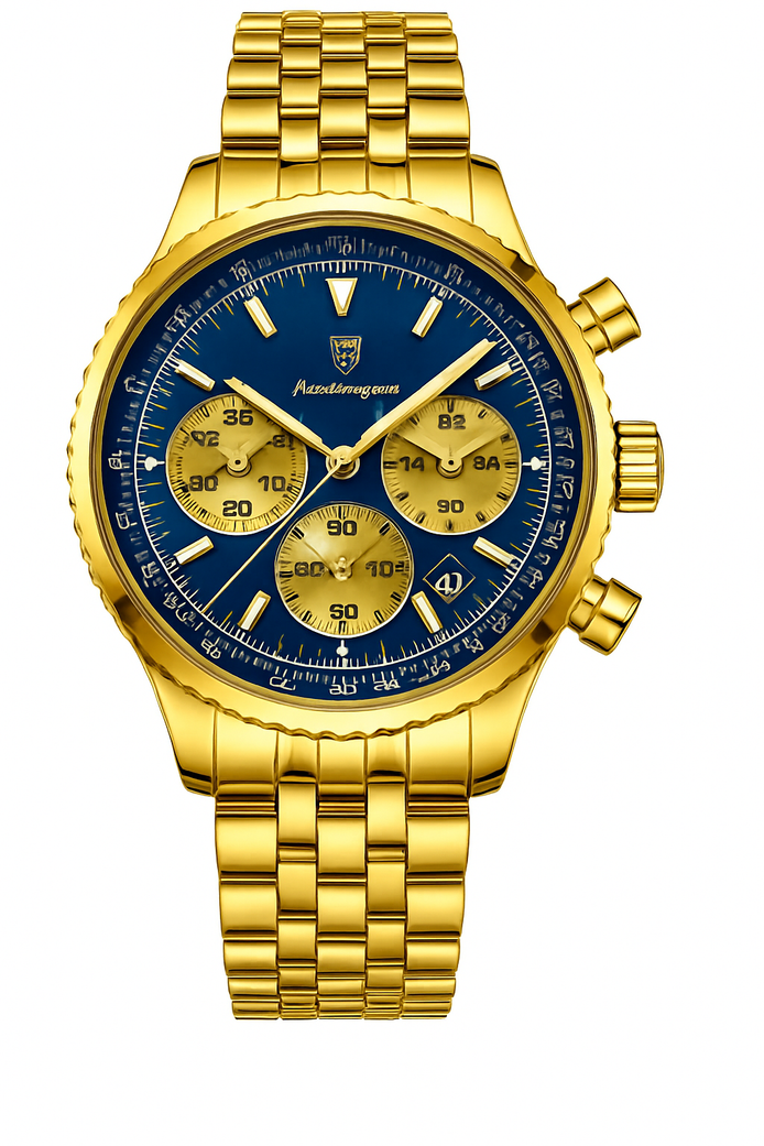 Luxury Waterproof Luminous Chronograph Watch for Men – Multi-Functional Sports & Business Design