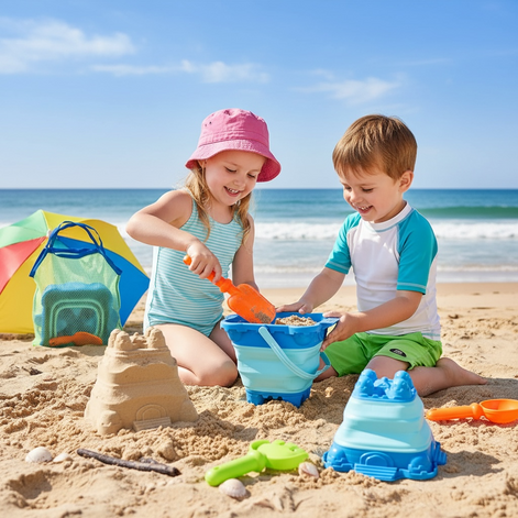 TOY Life Beach Toys Set - Fun Sand Play Kit for Kids Ages 1-8