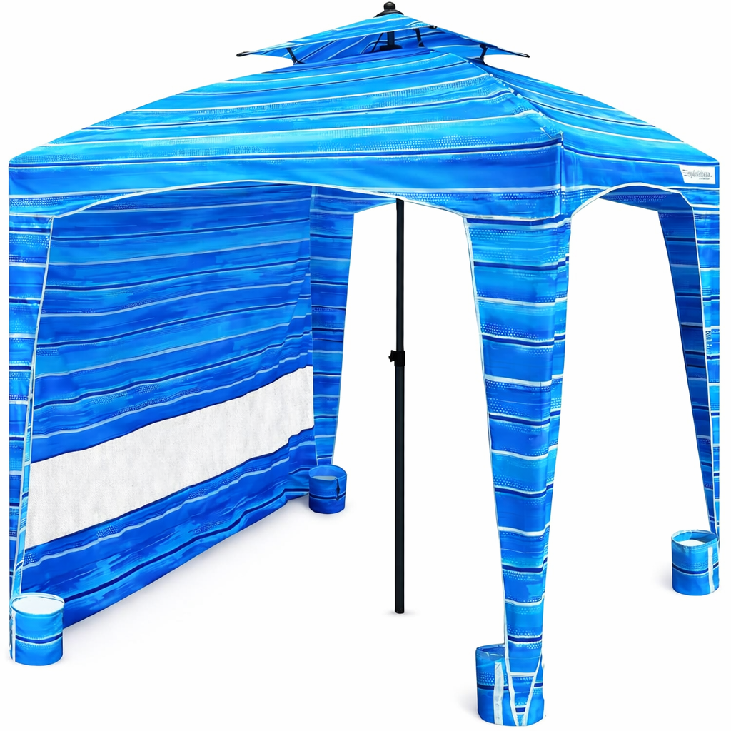 Easy Go Cabana: Beach Blue Outdoor Shade for Ultimate Comfort