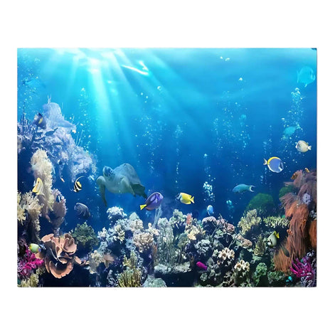 Under The Sea Backdrop 10×8 ft – Ocean Seabed Coral Reef Photography Background | Marine Aquarium Underwater World Banner for Party, Wedding & Event Decorations