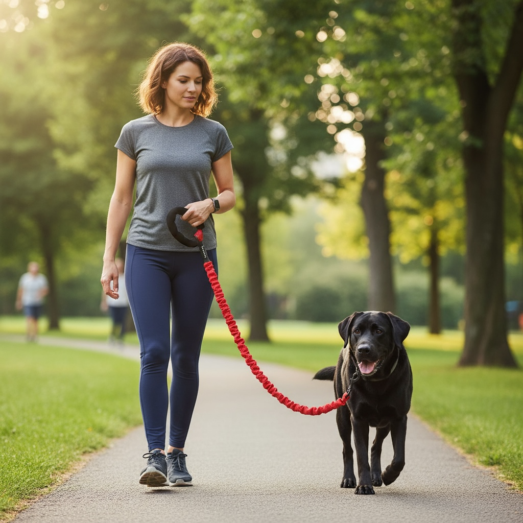 Elastic Dog Leash – Shock-Absorbing for Large Dogs | Adventure Ready! by Wave & Hang