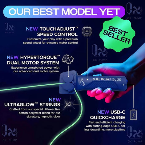 Glow-in-the-Dark Rope Launcher – Fun for Kids & Adults! by Wave & Hang