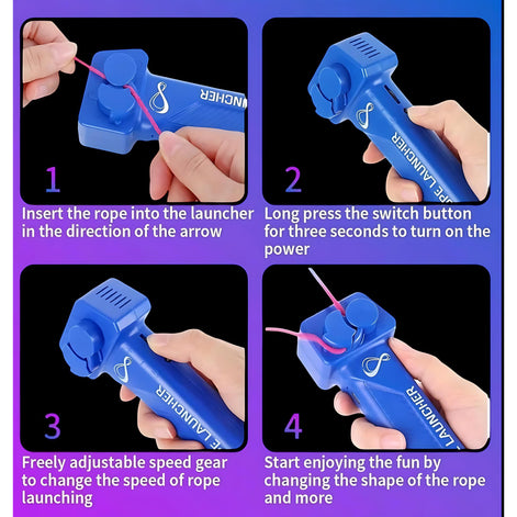 Glow-in-the-Dark Rope Launcher – Fun for Kids & Adults! by Wave & Hang