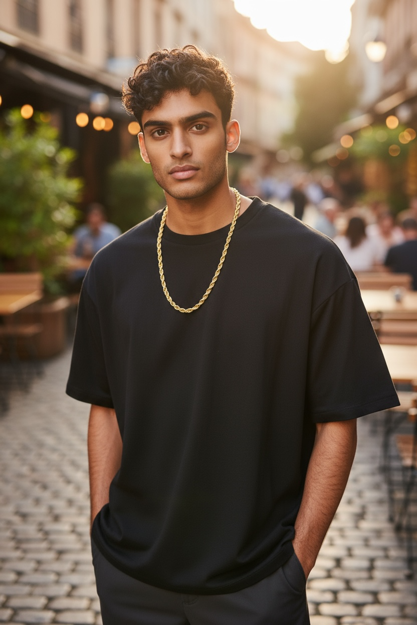 3MM Twisted Rope Chain Necklace – Durable Unisex Elegance by Wave & Hang