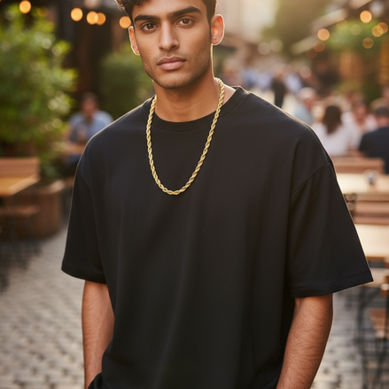 3MM Twisted Rope Chain Necklace – Durable Unisex Elegance by Wave & Hang