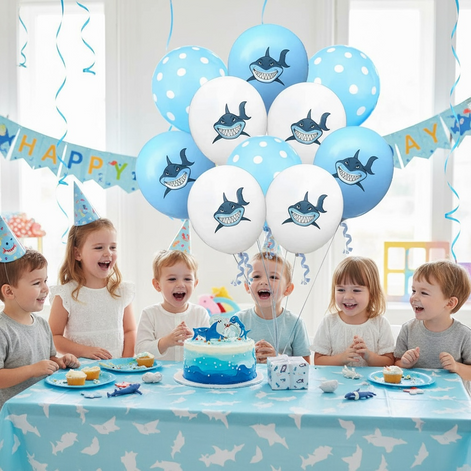 Shark Balloon Set – Ocean Fun for Kids’ Parties by Wave & Hang