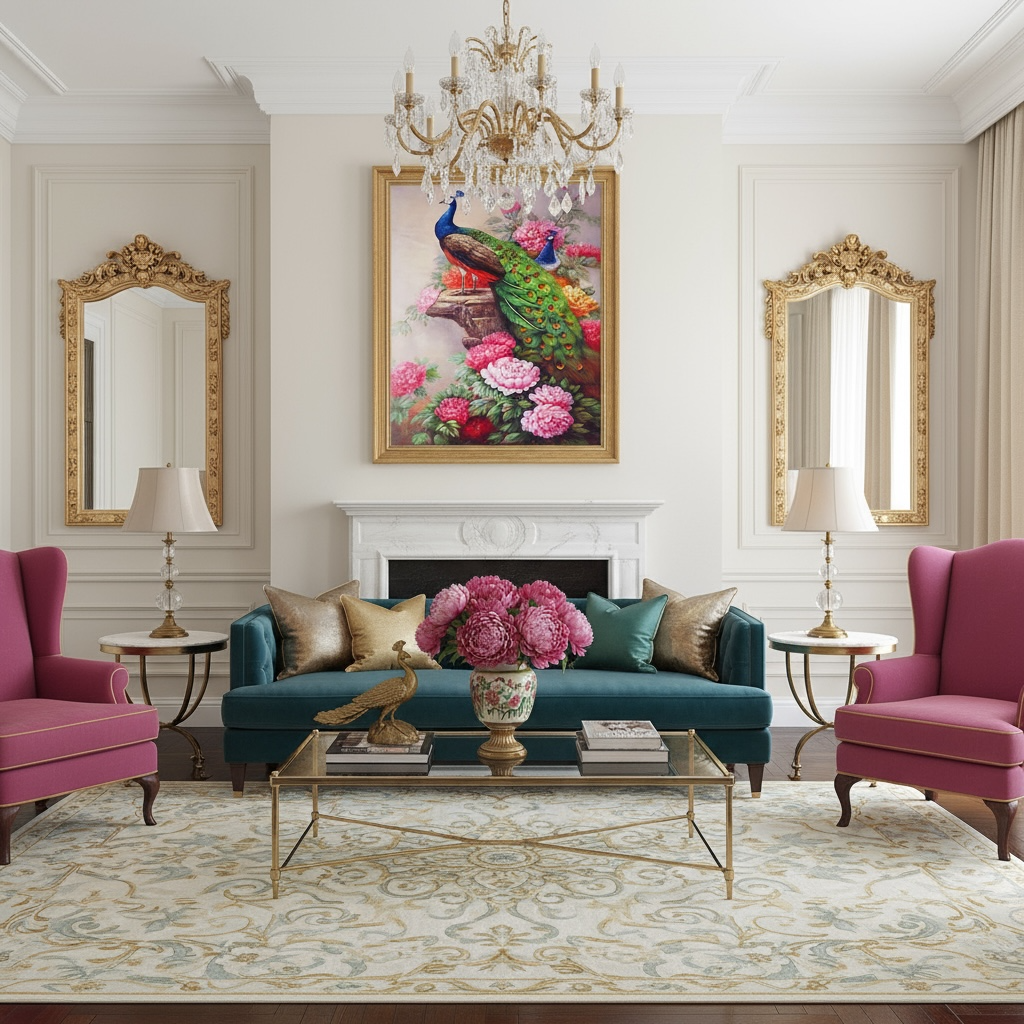 DIY Peacock Oil Painting Kit | Elevate Your Home Decor by Wave & Hang