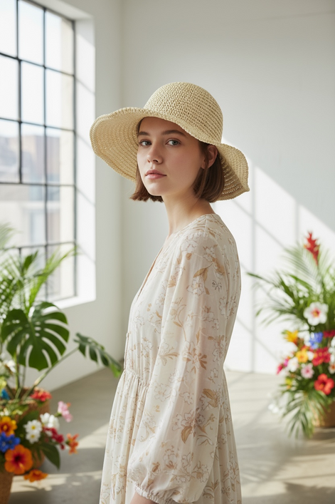 Versatile Foldable Straw Sun Hat | UV Protection for Women by Wave & Hang