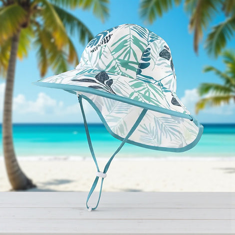 Toddler Waterproof Sun Hat | UV Protection for All-Day Fun by Wave & Hang