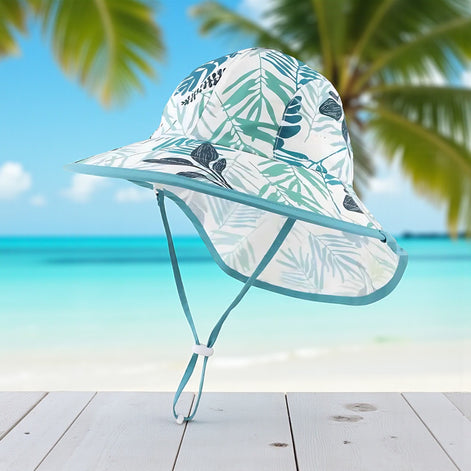 Toddler Waterproof Sun Hat | UV Protection for All-Day Fun by Wave & Hang