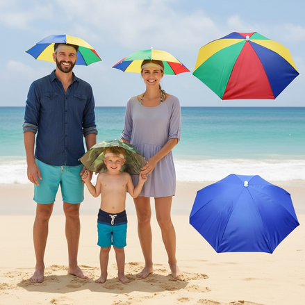 3-Pack Waterproof Umbrella Hats | Fun, Hands-Free Outdoor Gear by Wave & Hang
