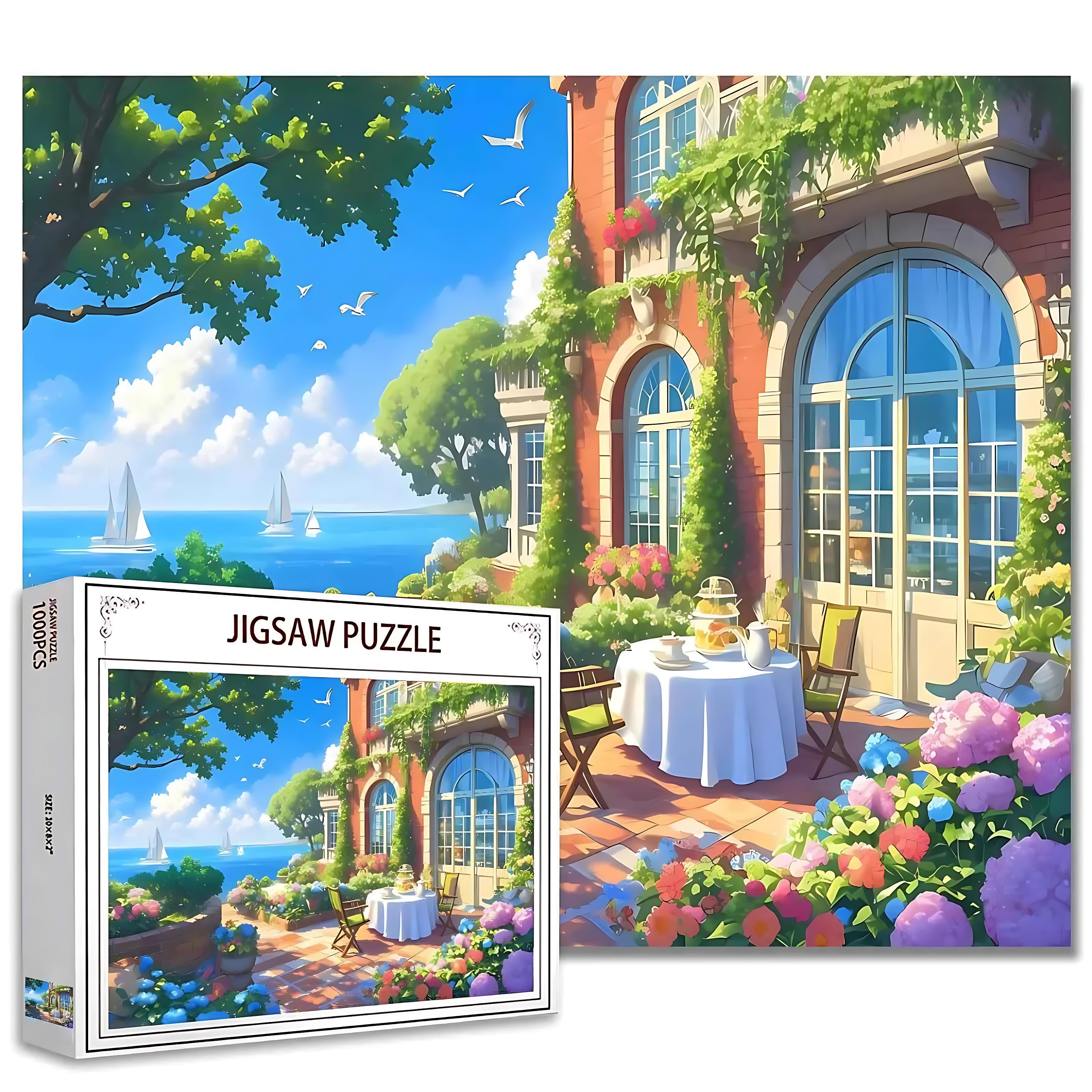 1000-Piece Ocean Room Puzzle | Relax & Unwind | Perfect Gift by Wave & Hang
