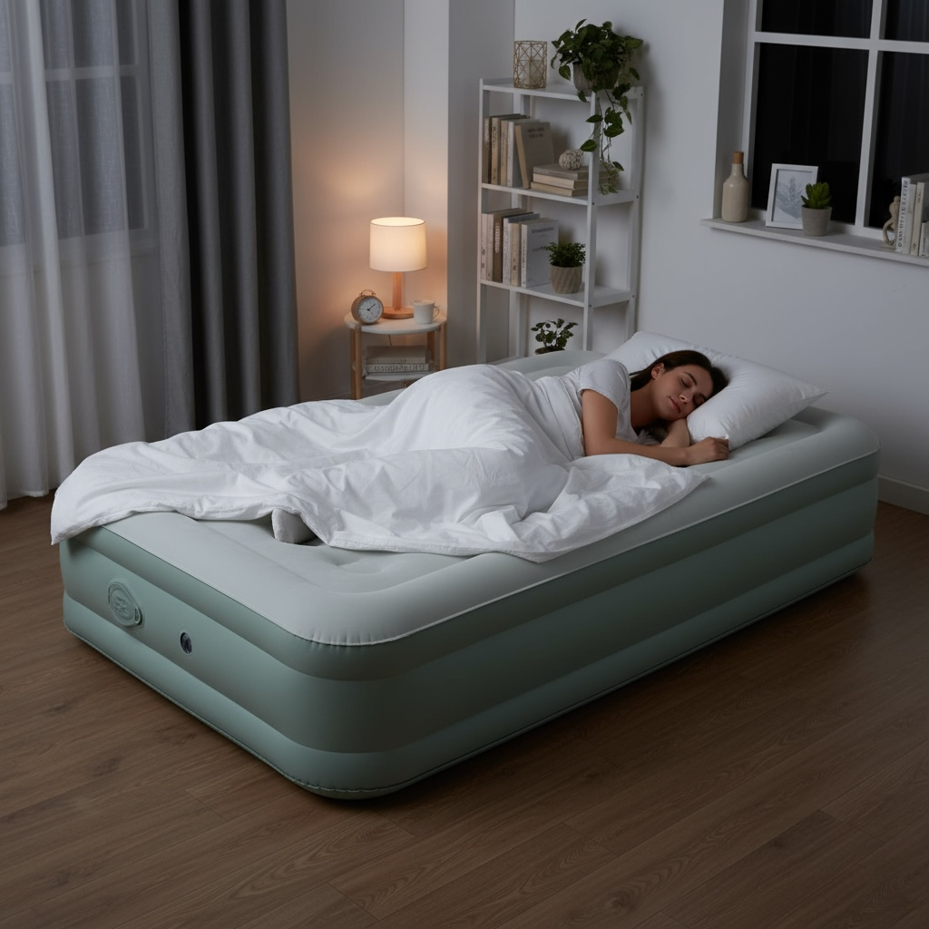 AirRest Inflatable Cushion For Campers Ultra Portable Comfort by Wave & Hang