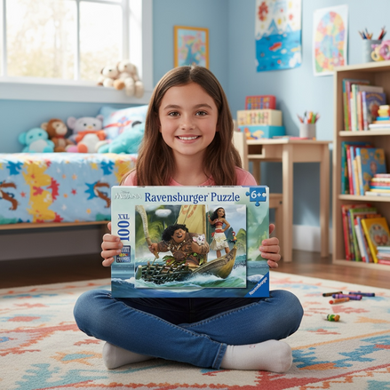 Ravensburger Disney Moana One Ocean One Heart 100-Piece Puzzle by Wave & Hang