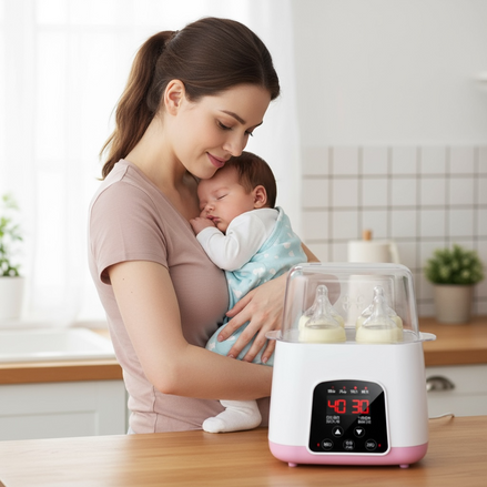 Smart 2-in-1 Bottle Warmer & Sterilizer for Busy Parents by Wave & Hang