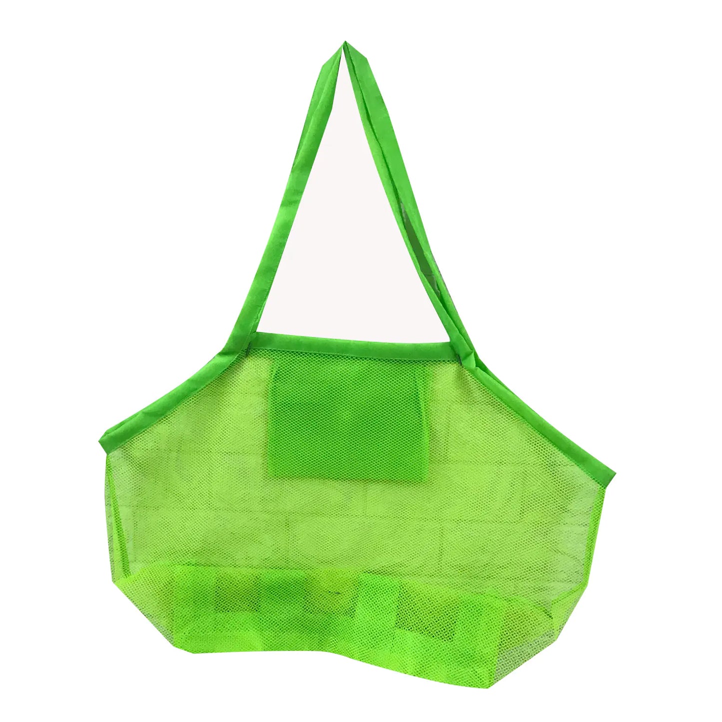 Summer Portable Mesh Beach Bag – Lightweight Toy & Shell Organizer for Kids