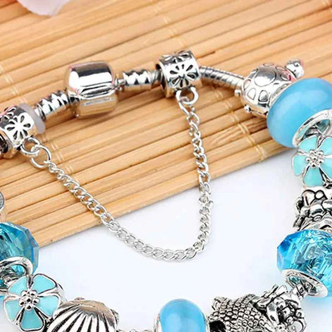 Trendy Ocean Animal Crystal Bracelet – Women’s Marine Charm Jewelry