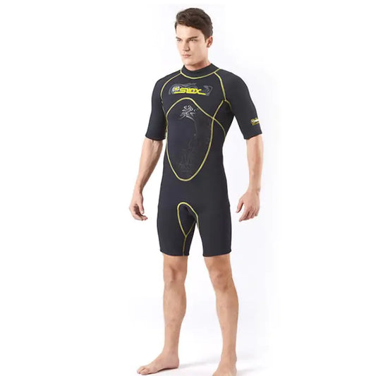 Pro Surf – Men’s Back Zipper Neoprene Wetsuit (Short Sleeve Diving Suit)