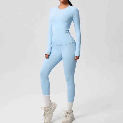 Premium Double-Sided Yoga Suit – Seamless, Stretch & Comfort