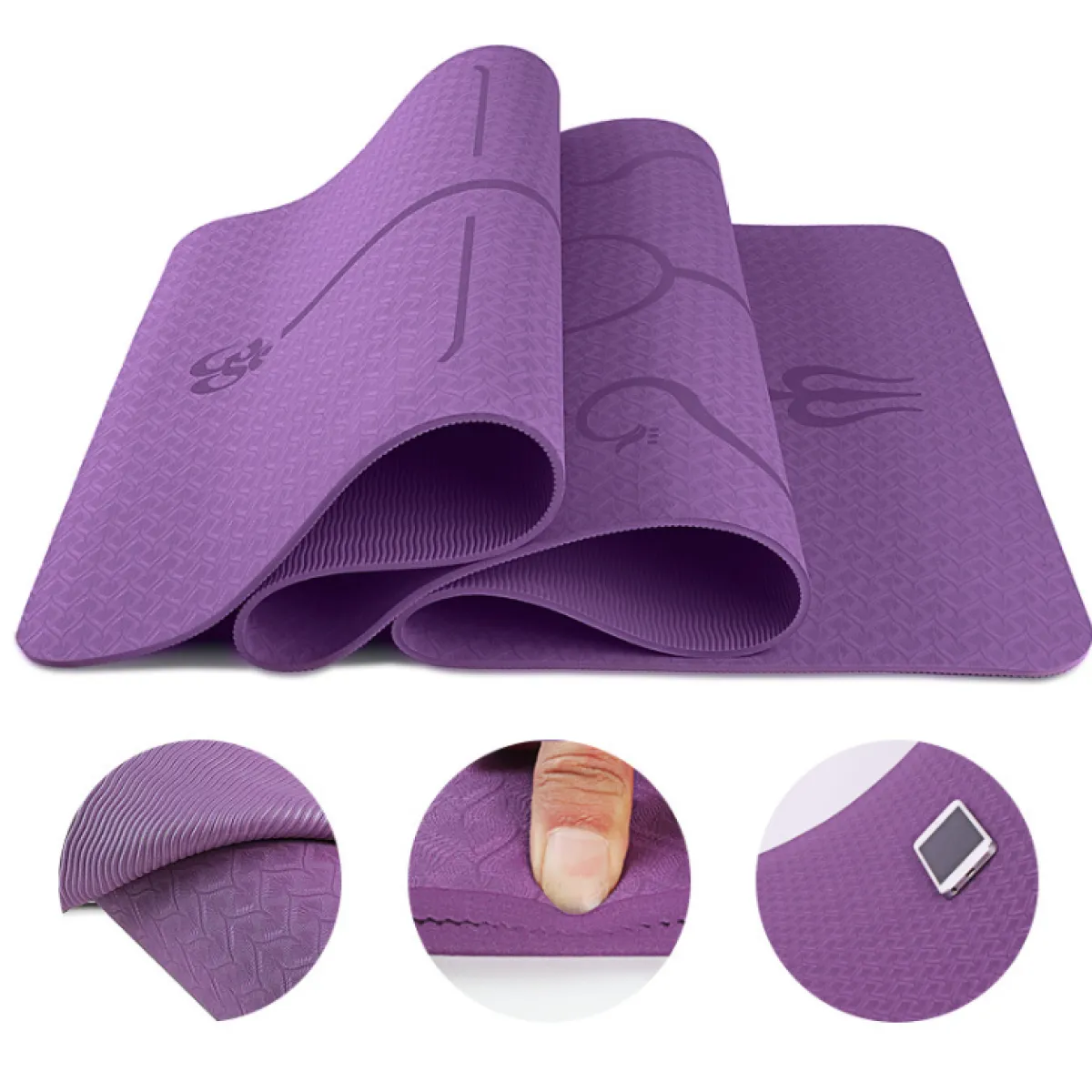 Non-Slip Fitness Yoga Mat – Cushioned, Durable & Lightweight for All Workouts