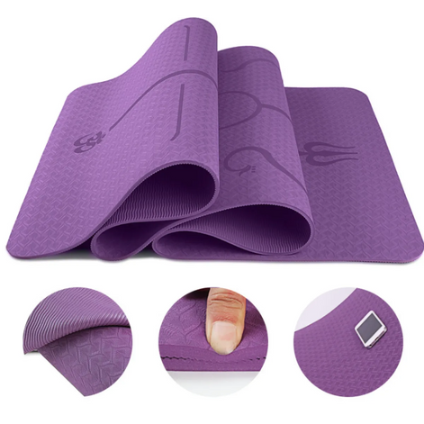 Non-Slip Fitness Yoga Mat – Cushioned, Durable & Lightweight for All Workouts
