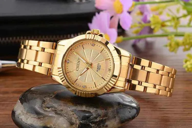 Couple’s Waterproof Quartz Watch – Deluxe Morning Edition, Unisex