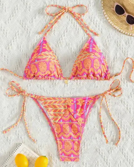 Bohemian Style Bikini Set – Sexy Summer Swimwear with Tribal Print