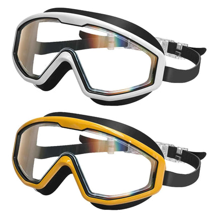 VOSOIR Kids Swim Goggles – Anti-Fog UV Protection No-Leak Swimming Mask for Boys & Girls (Ages 2–14) | Adjustable, Soft Silicone Seal, Panoramic View
