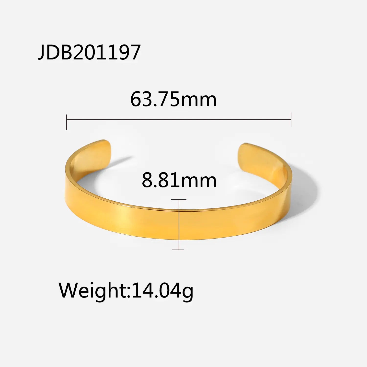 Vintage Stainless Steel Bracelet – Women’s Gold Bangle Jewelry