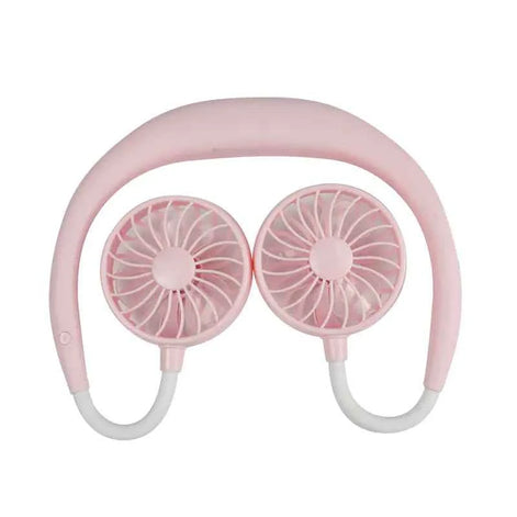 Portable USB Neck Fan – Hands-Free Mini Cooling Fan for Students, Travel & Outdoor Use