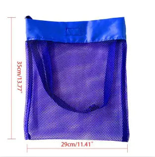 Summer Portable Mesh Beach Bag – Lightweight Toy & Shell Organizer for Kids