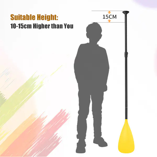 Adjustable Kids SUP & Surfboard Paddle (140–170cm) – Lightweight, Colorful & Durable