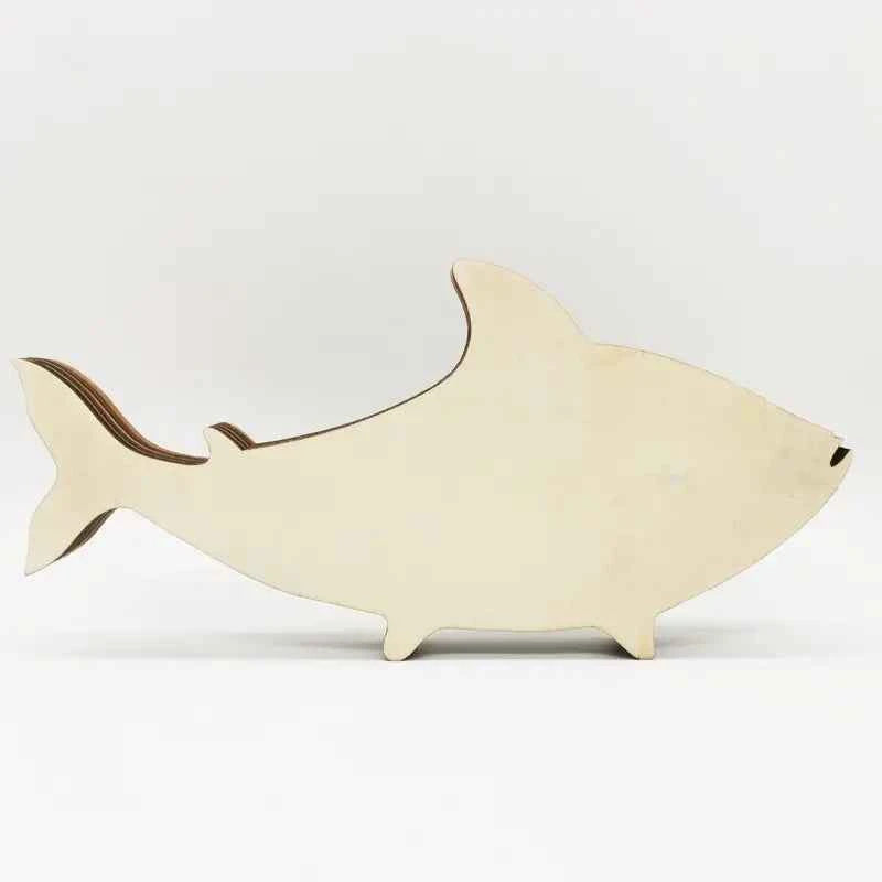 Wooden Fish Carving – Creative Ocean Art Desktop & Shelf Decor