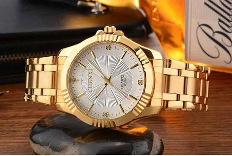 Couple’s Waterproof Quartz Watch – Deluxe Morning Edition, Unisex